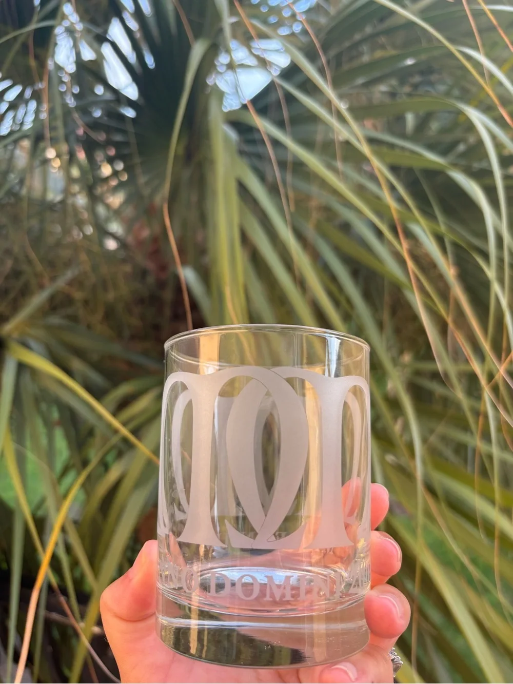 Mignon Faget NEW ORLEANS MILLENNIUM ETCHED DOF BAR GLASSES